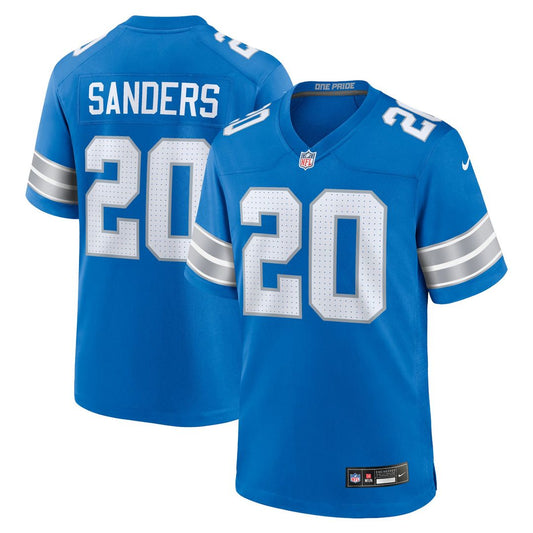 Barry Sanders Detroit Lions Nike Blue Retired Player Game Jersey