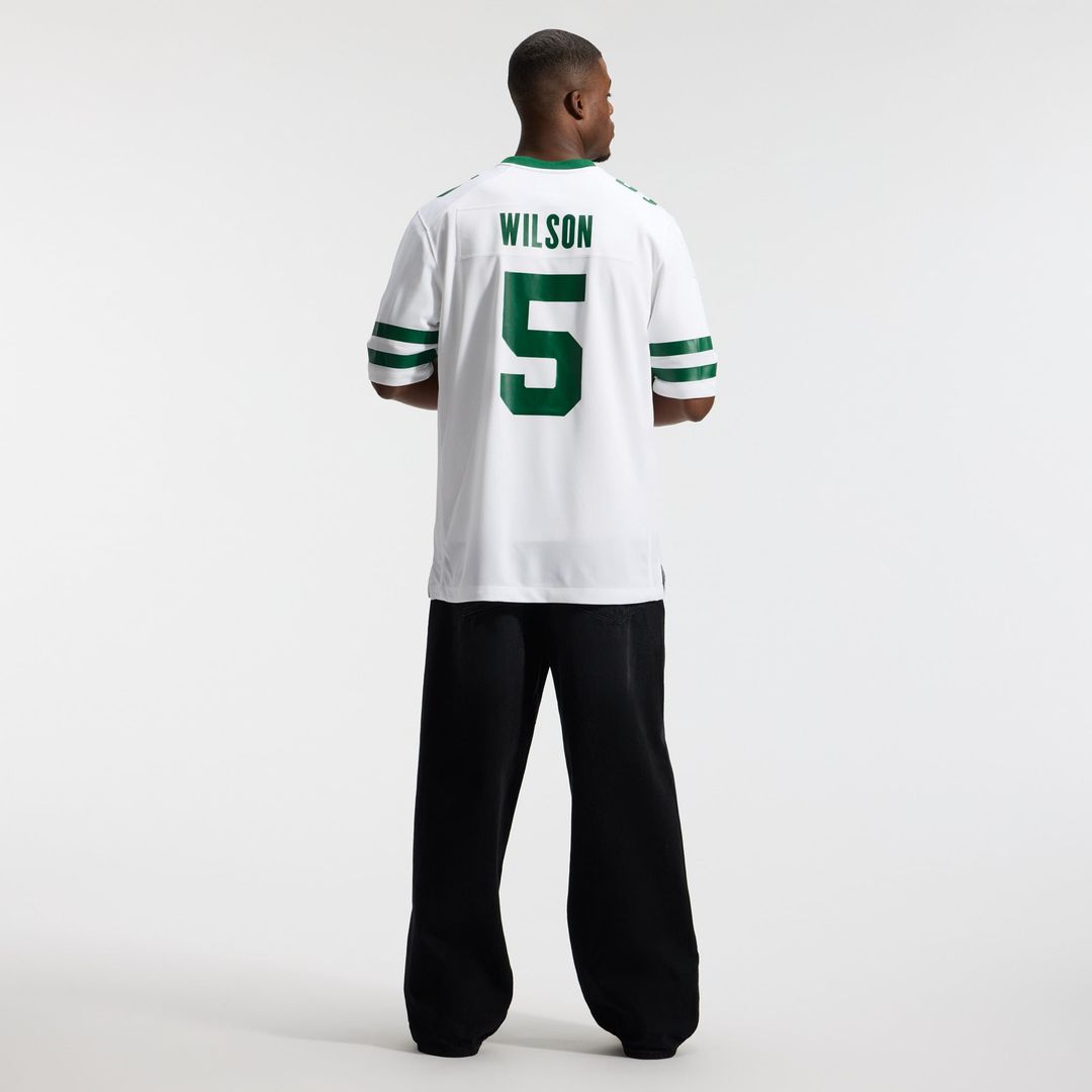 Garrett Wilson New York Jets Nike Legacy White Game Jersey