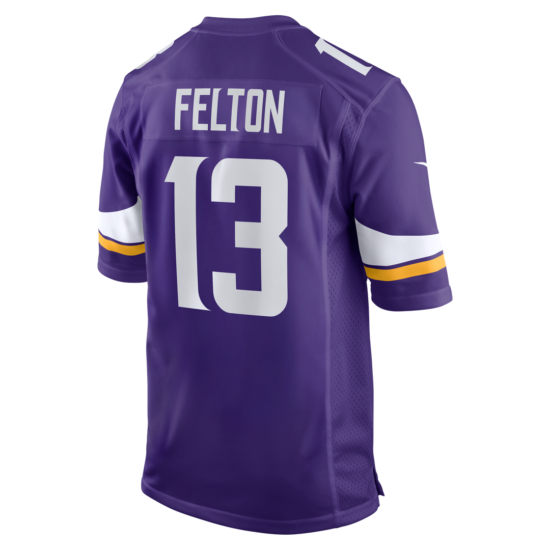 Tai Felton Minnesota Vikings Nike Purple Team Game Jersey