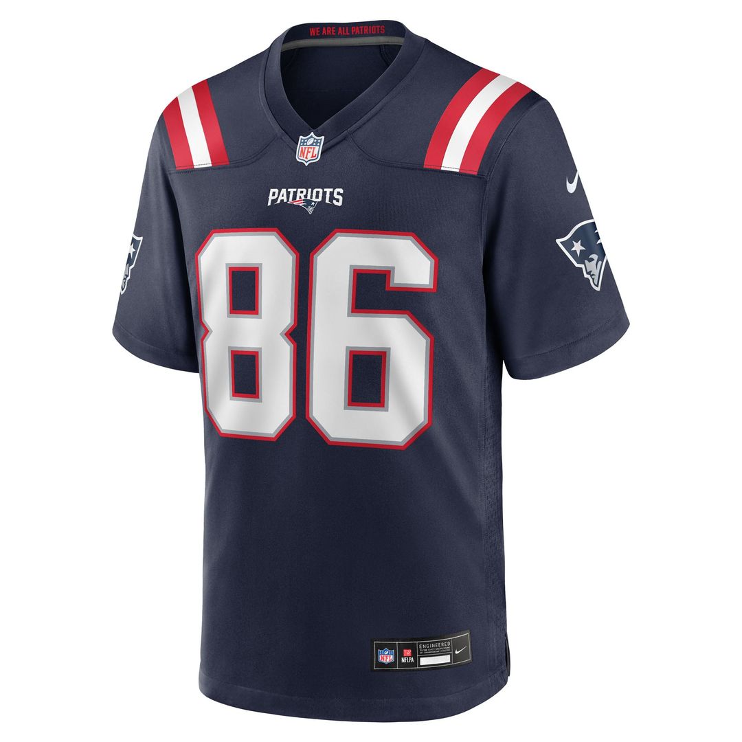 Efton Chism III New England Patriots Nike Navy Team Game Jersey