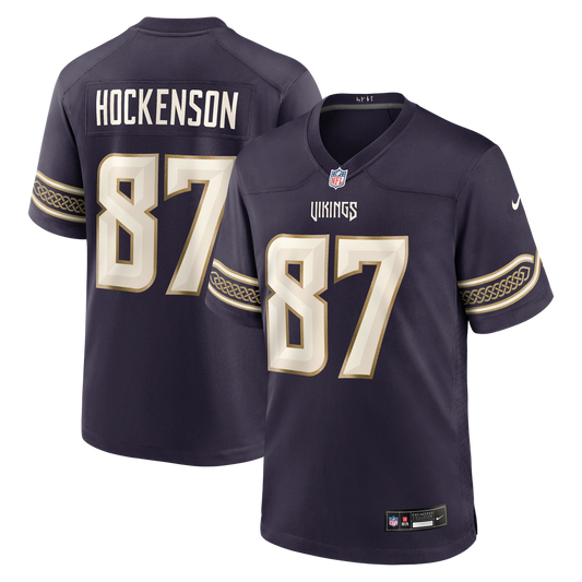 T.J. Hockenson Minnesota Vikings Nike Purple 2026 Rivalries Collection Game Jersey