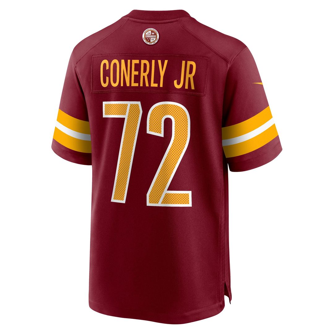 Josh Conerly Jr. Washington Commanders Nike Burgundy Team Game Jersey