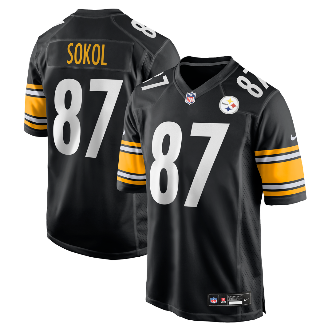 Matt Sokol Pittsburgh Steelers Nike Black Team Game Jersey