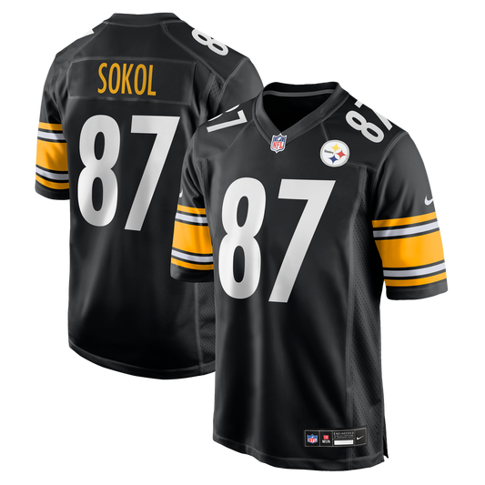 Matt Sokol Pittsburgh Steelers Nike Black Team Game Jersey