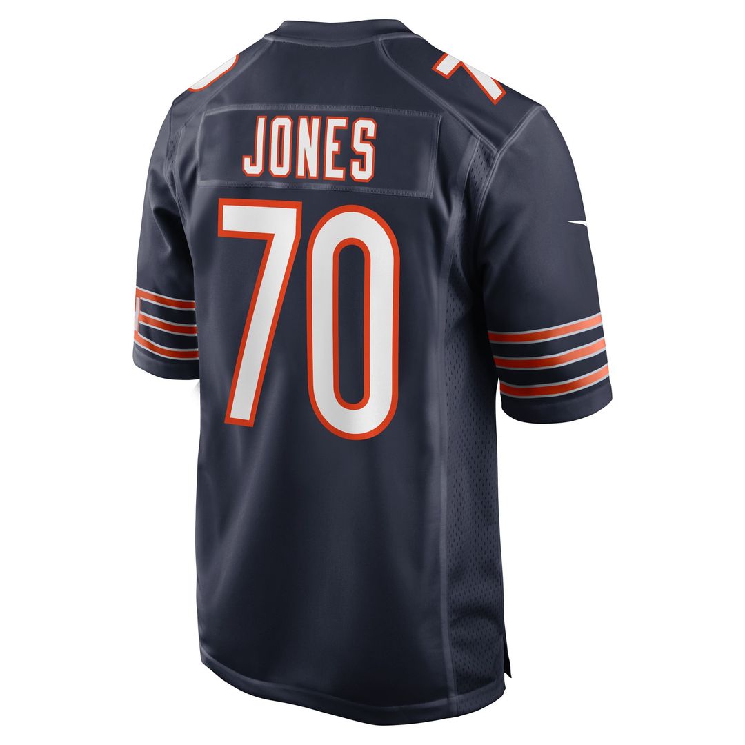 Braxton Jones Chicago Bears Nike Navy Game Player Jersey