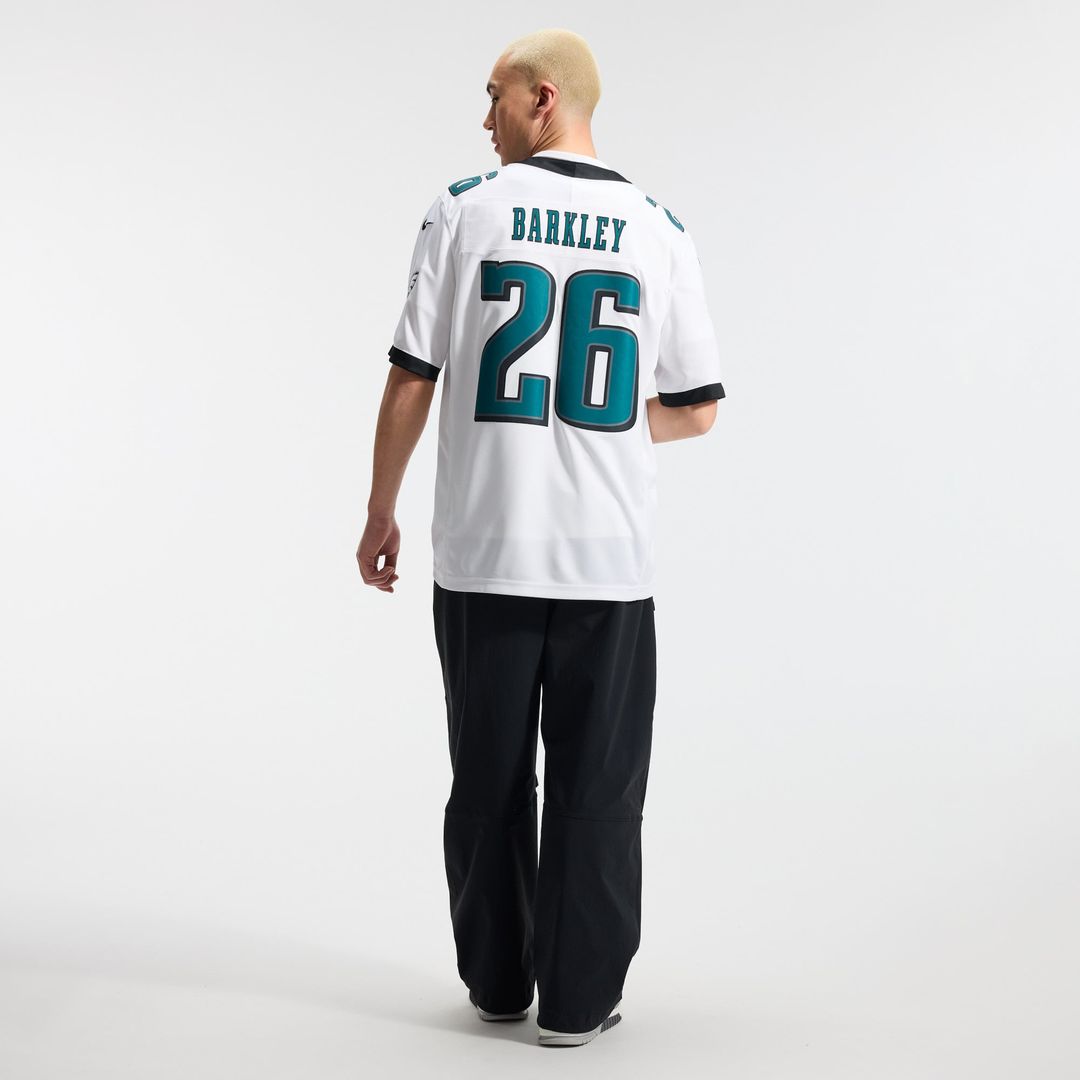 Saquon Barkley Philadelphia Eagles Nike White Vapor F.U.S.E. Stitched Limited Jersey