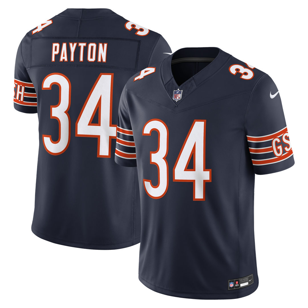 Walter Payton Chicago Bears Nike Navy Vapor F.U.S.E. Stitched Retired Limited Jersey