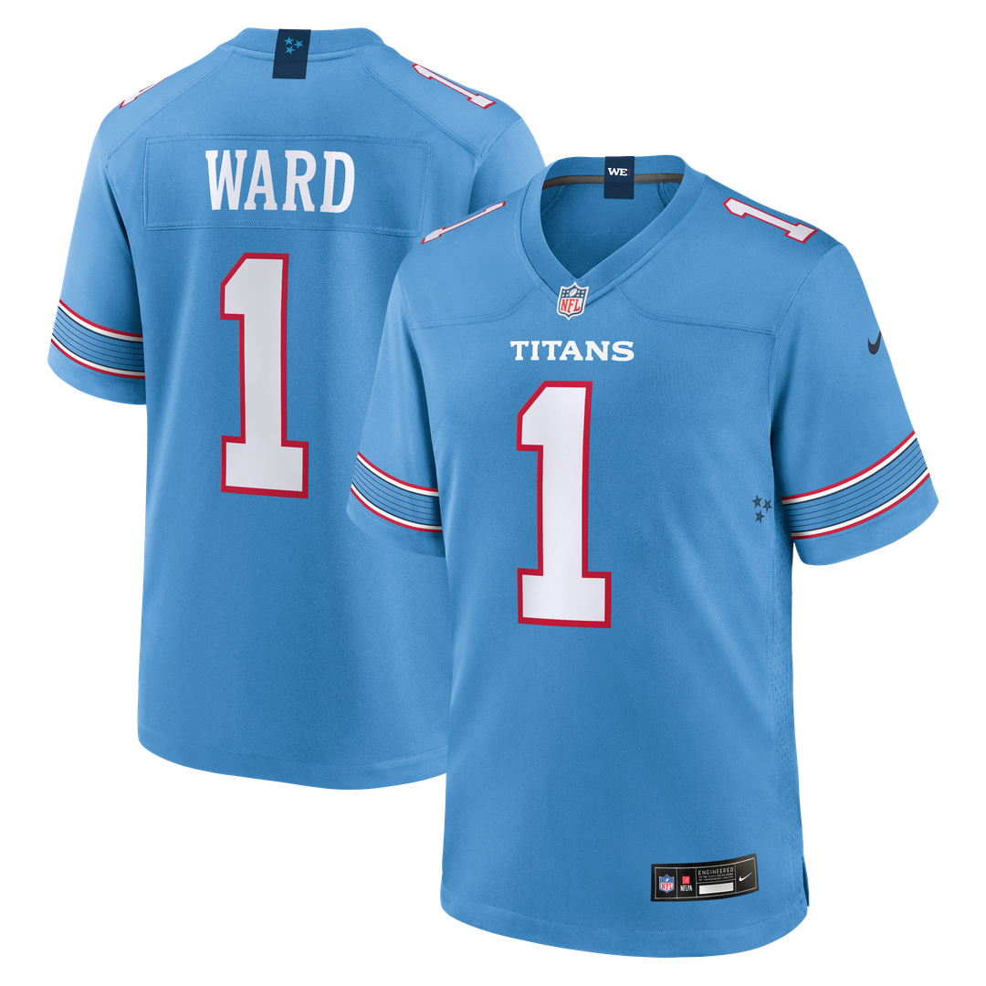 Cameron Ward Tennessee Titans Nike Light Blue Game Jersey