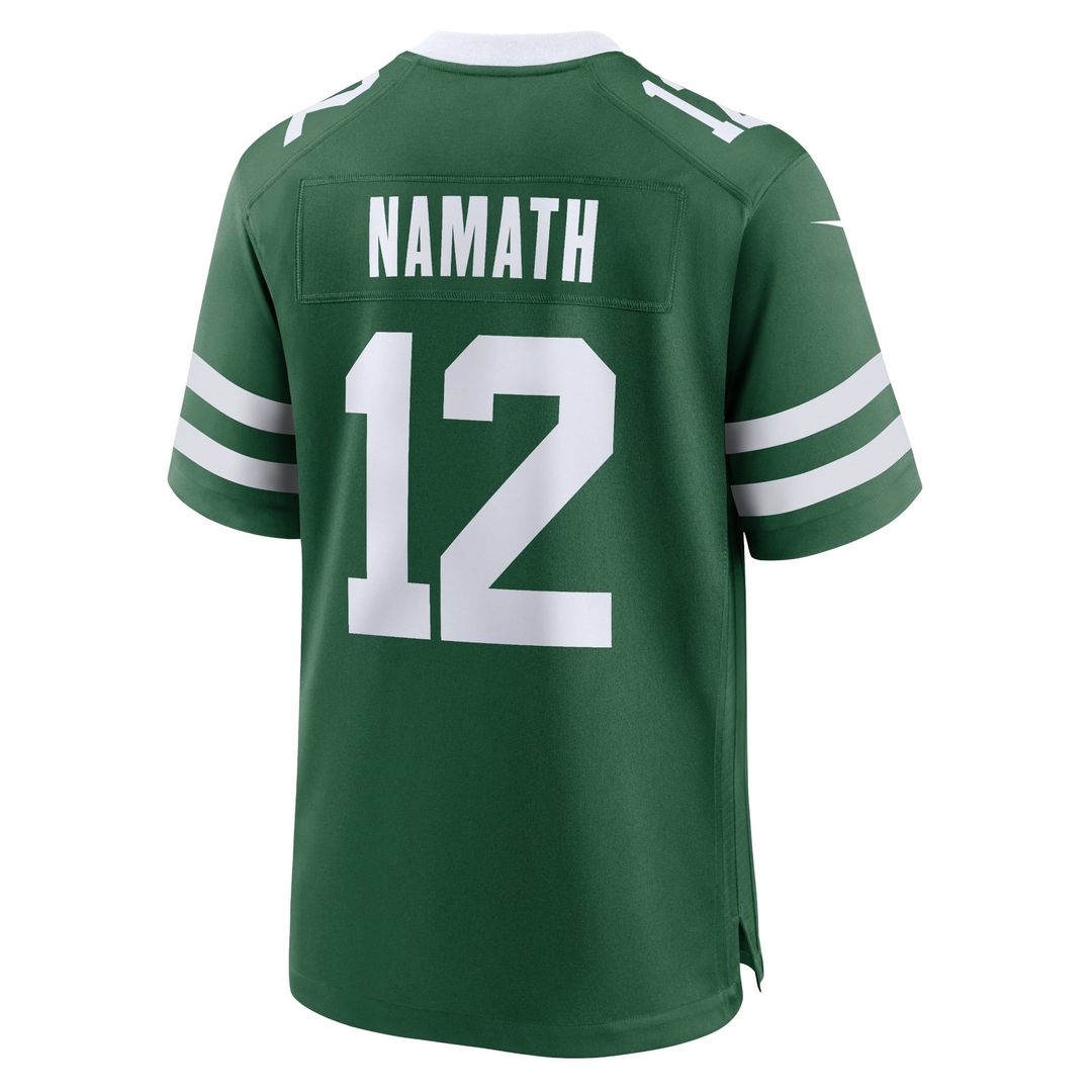 Joe Namath New York Jets Nike Legacy Green Game Jersey