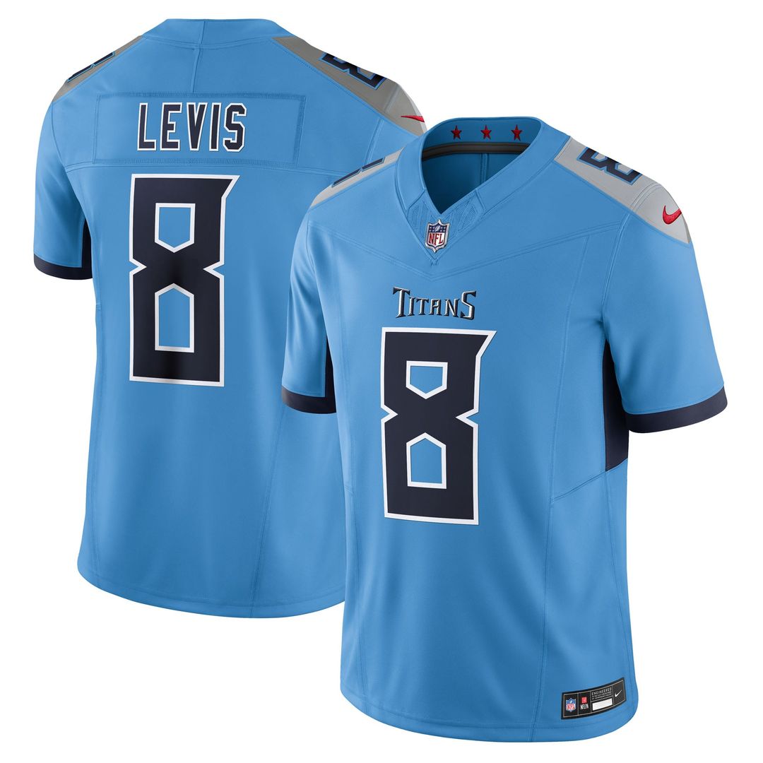 Will Levis Tennessee Titans Nike Light Blue Alternate Vapor F.U.S.E. Limited Jersey