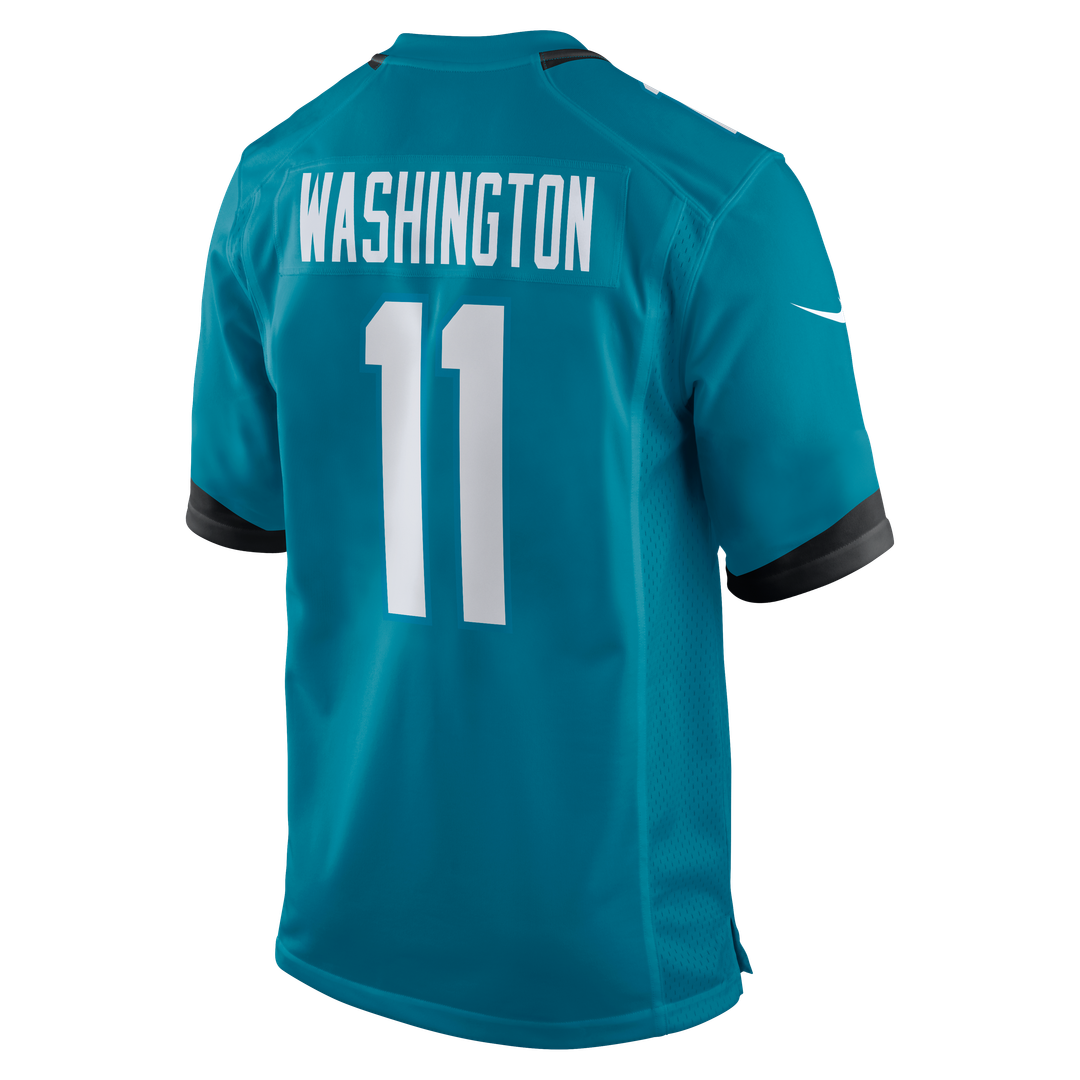 Parker Washington Jacksonville Jaguars Nike Teal Team Game Jersey
