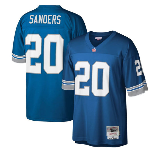 Barry Sanders Detroit Lions Mitchell & Ness Blue Legacy Replica Jersey