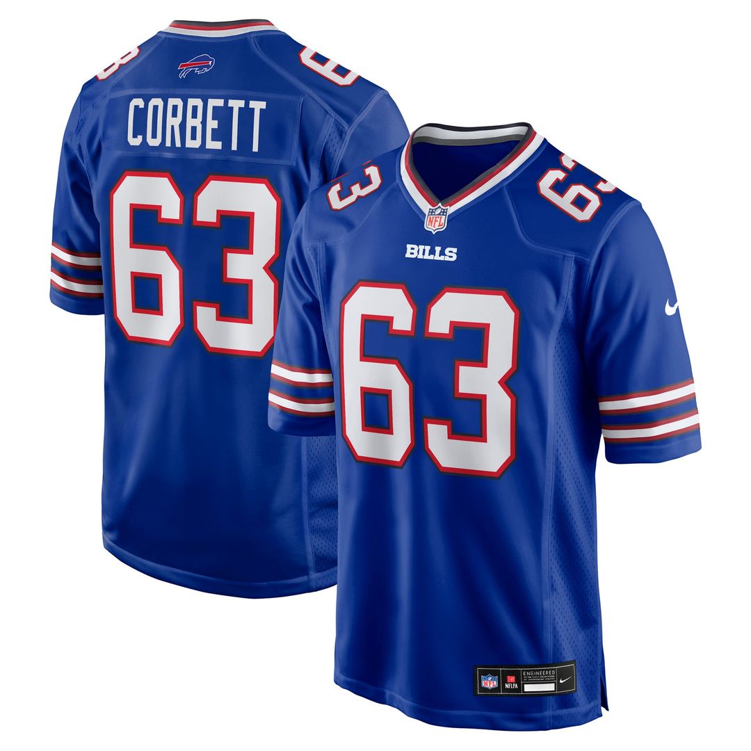 Austin Corbett Buffalo Bills Nike Royal Team Game Jersey