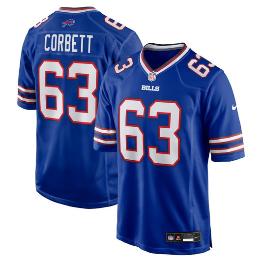 Austin Corbett Buffalo Bills Nike Royal Team Game Jersey