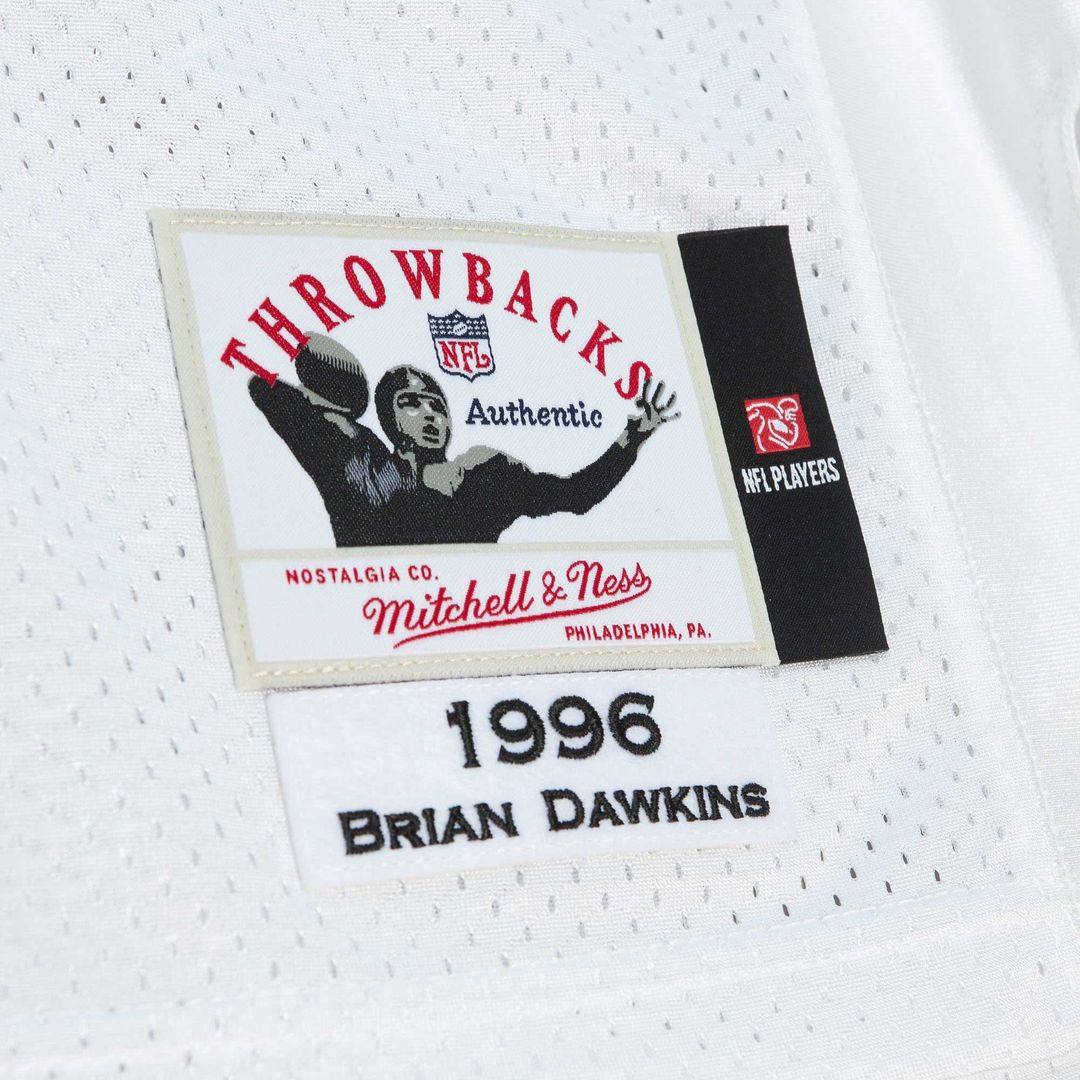 Brian Dawkins Philadelphia Eagles 1996 Mitchell & Ness White Authentic Throwback Retired Player Jersey