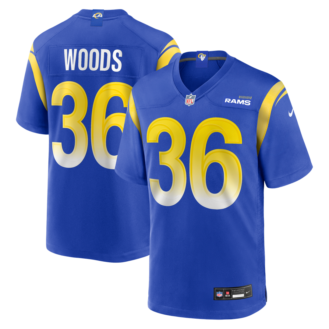 Charles Woods Los Angeles Rams Nike Royal Game Jersey