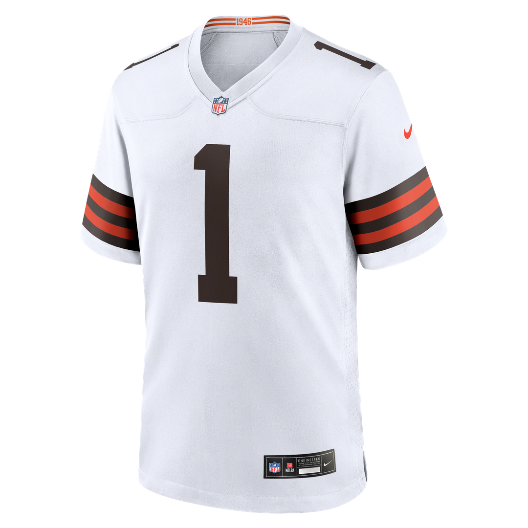 KC Concepcion Jr. Cleveland Browns Nike White Game Jersey