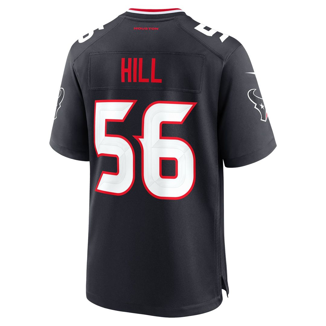 Jamal Hill Houston Texans Nike Navy Team Game Jersey