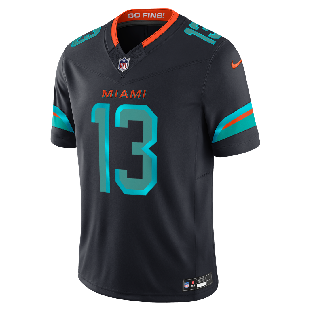 Dan Marino Miami Dolphins Nike Navy Rivalries Collection Stitched Limited Jersey
