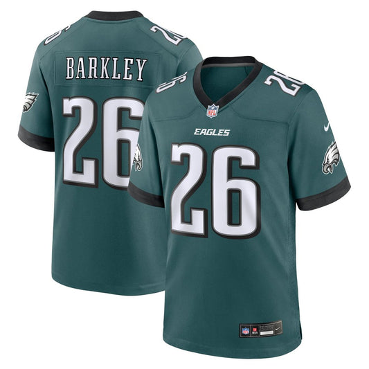Saquon Barkley Philadelphia Eagles Nike Midnight Green Game Player Jersey