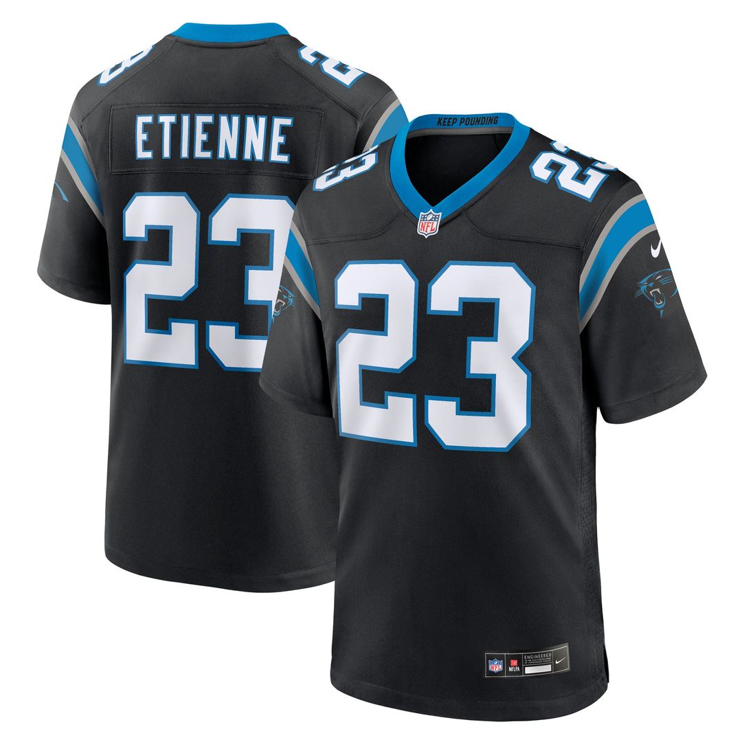 Trevor Etienne Carolina Panthers Nike Black Team Game Jersey