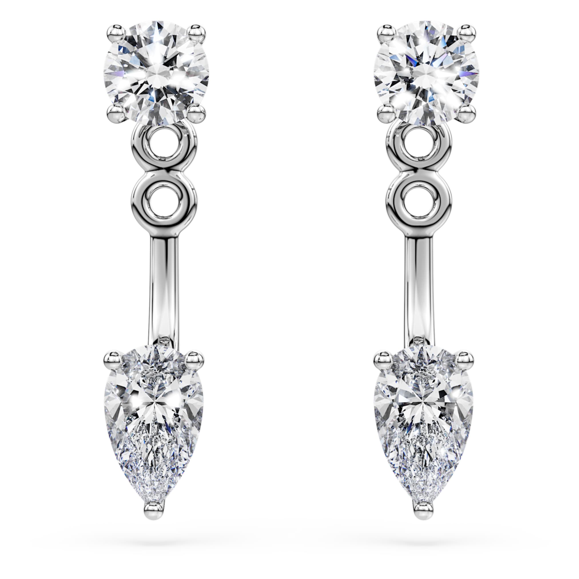 Swarovski Galaxy earring jackets Lab-grown diamonds 0.82 ct tw, Mixed shapes, Sterling silver