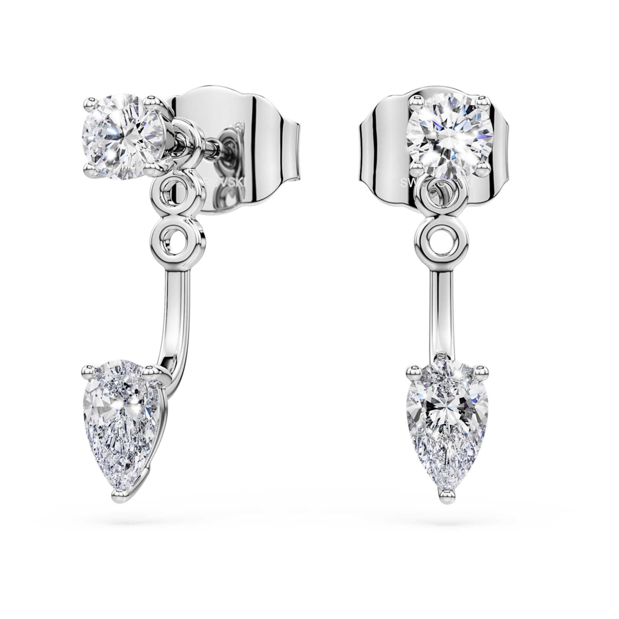 Swarovski Galaxy earring jackets Lab-grown diamonds 0.82 ct tw, Mixed shapes, Sterling silver