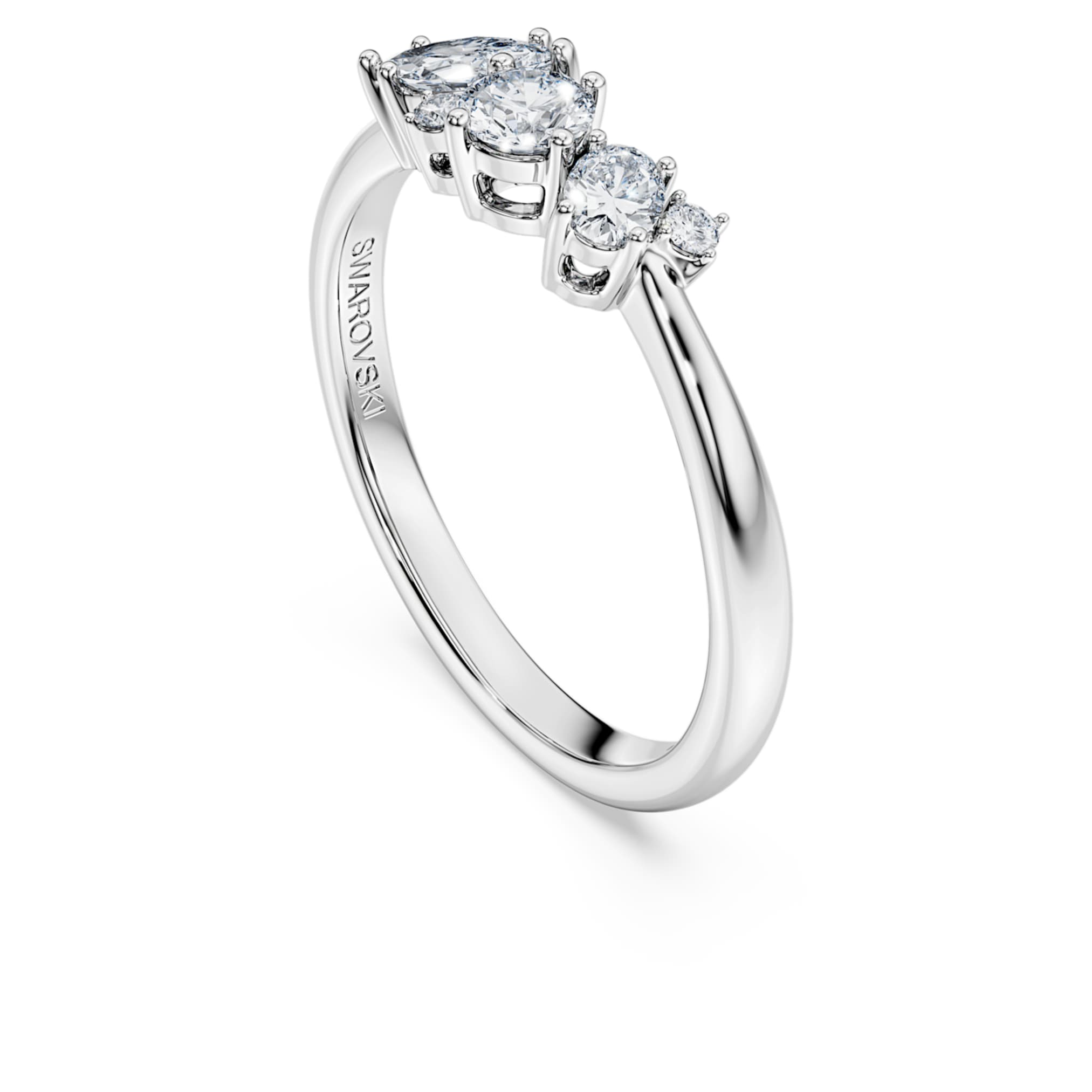 Swarovski Galaxy ring Lab-grown diamonds 0.43 ct tw, Mixed shapes, Sterling silver
