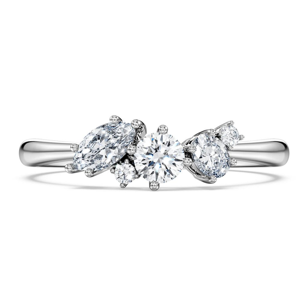 Swarovski Galaxy ring Lab-grown diamonds 0.43 ct tw, Mixed shapes, Sterling silver