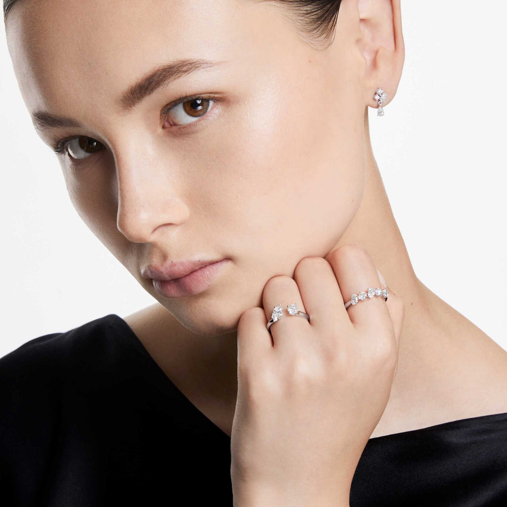 Swarovski Galaxy ring Lab-grown diamonds 1 ct tw, Mixed shapes, 14K white gold