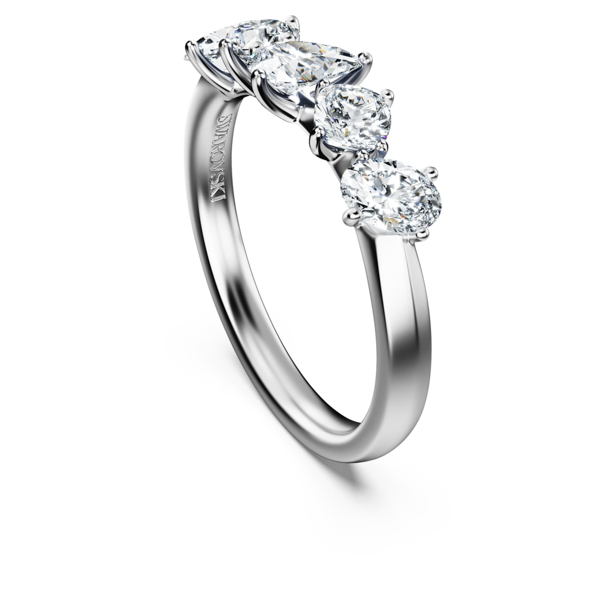 Swarovski Galaxy ring Lab-grown diamonds 1 ct tw, Mixed shapes, 14K white gold