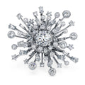 Swarovski Galaxy ring Lab-grown diamonds 9.5 ct tw, Mixed shapes, 18K white gold