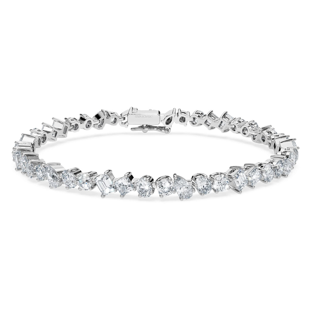 Swarovski Galaxy Tennis bracelet Lab-grown diamonds 5 ct tw, Mixed shapes, 14K white gold
