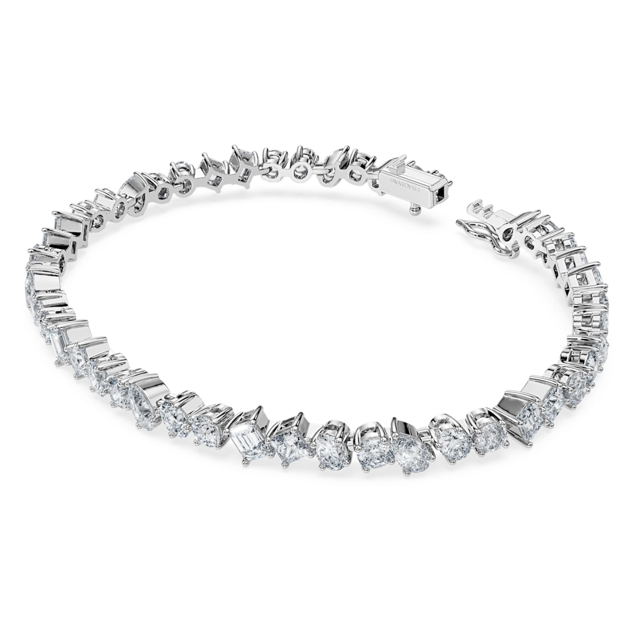 Swarovski Galaxy Tennis bracelet Lab-grown diamonds 5 ct tw, Mixed shapes, 14K white gold
