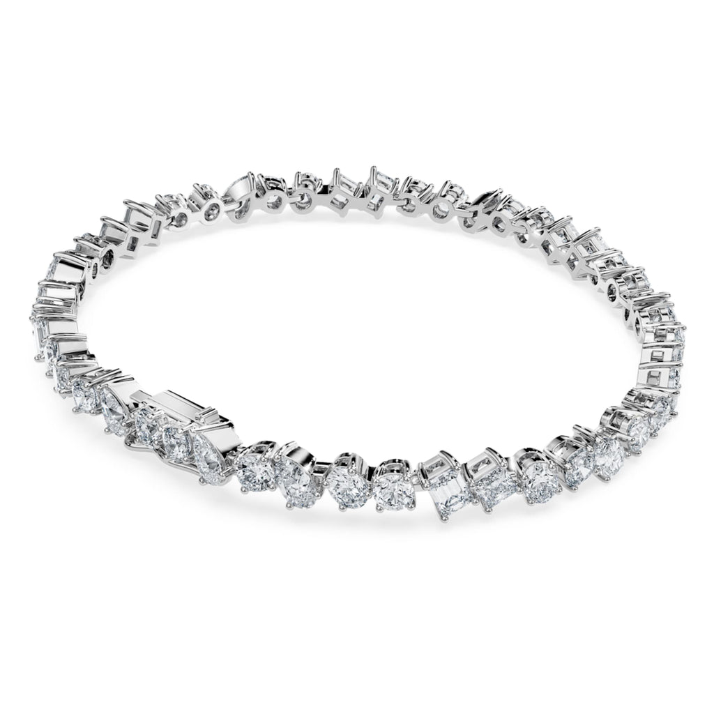 Swarovski Galaxy Tennis bracelet Lab-grown diamonds 5 ct tw, Mixed shapes, 14K white gold