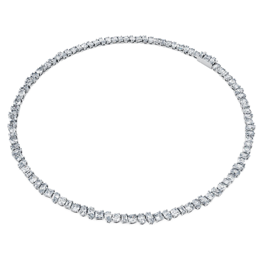 Swarovski Galaxy Tennis necklace Lab-grown diamonds 47.27 ct tw, Mixed shapes, 18K white gold