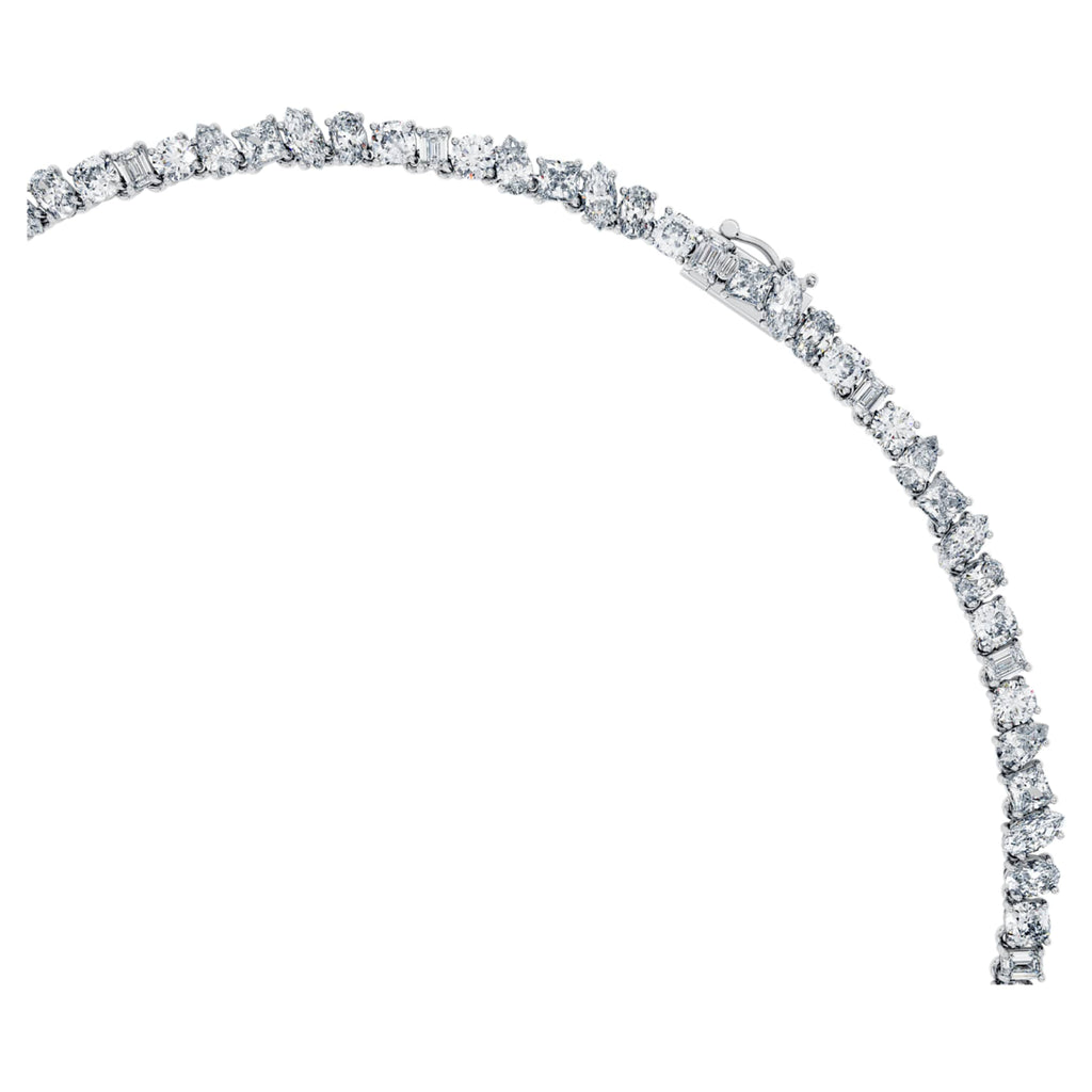 Swarovski Galaxy Tennis necklace Lab-grown diamonds 47.27 ct tw, Mixed shapes, 18K white gold