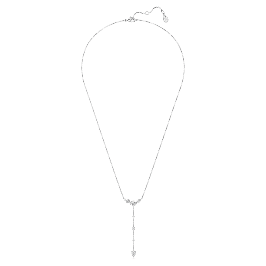Swarovski Galaxy Y necklace Lab-grown diamonds, 0.7 ct tw, Mixed shapes, Sterling silver