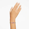 Swarovski Gema bracelet Mixed cuts, Multicolored, Rhodium plated