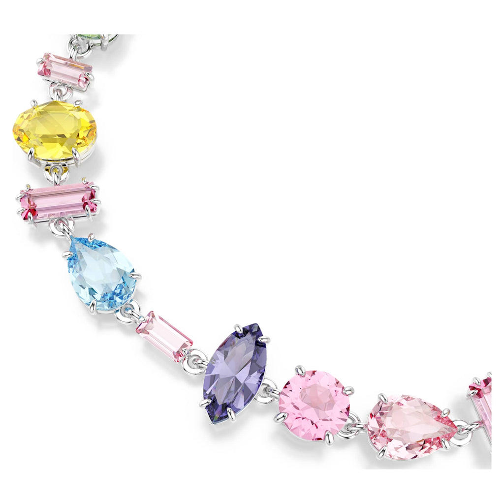 Swarovski Gema bracelet Mixed cuts, Multicolored, Rhodium plated