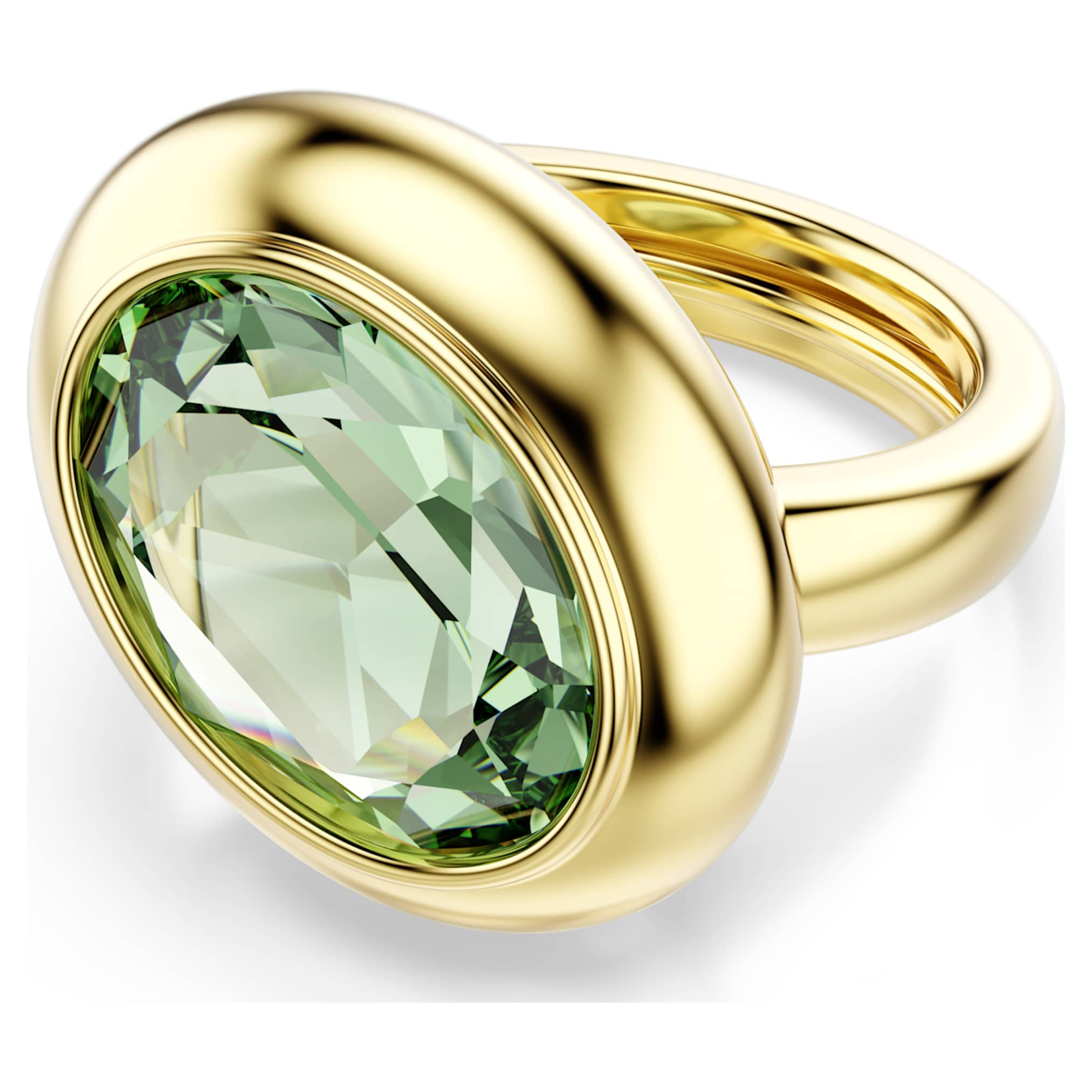 Swarovski Gema motif ring Set (3), Multicolored, 18K gold finish
