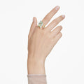 Swarovski Gema open ring Mixed cuts, Multicolored, 18K gold finish