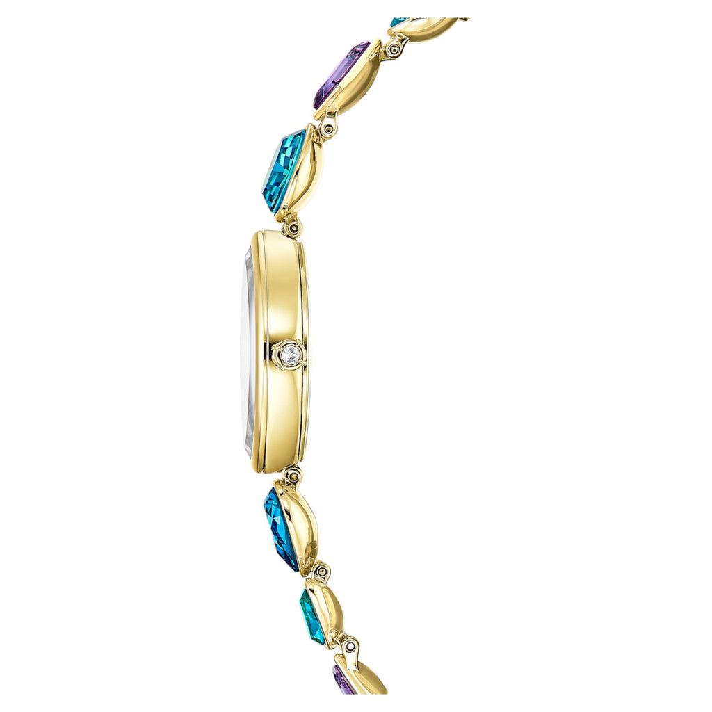 Swarovski Gema watch Crystal bracelet, Gold tone, Gold-tone finish
