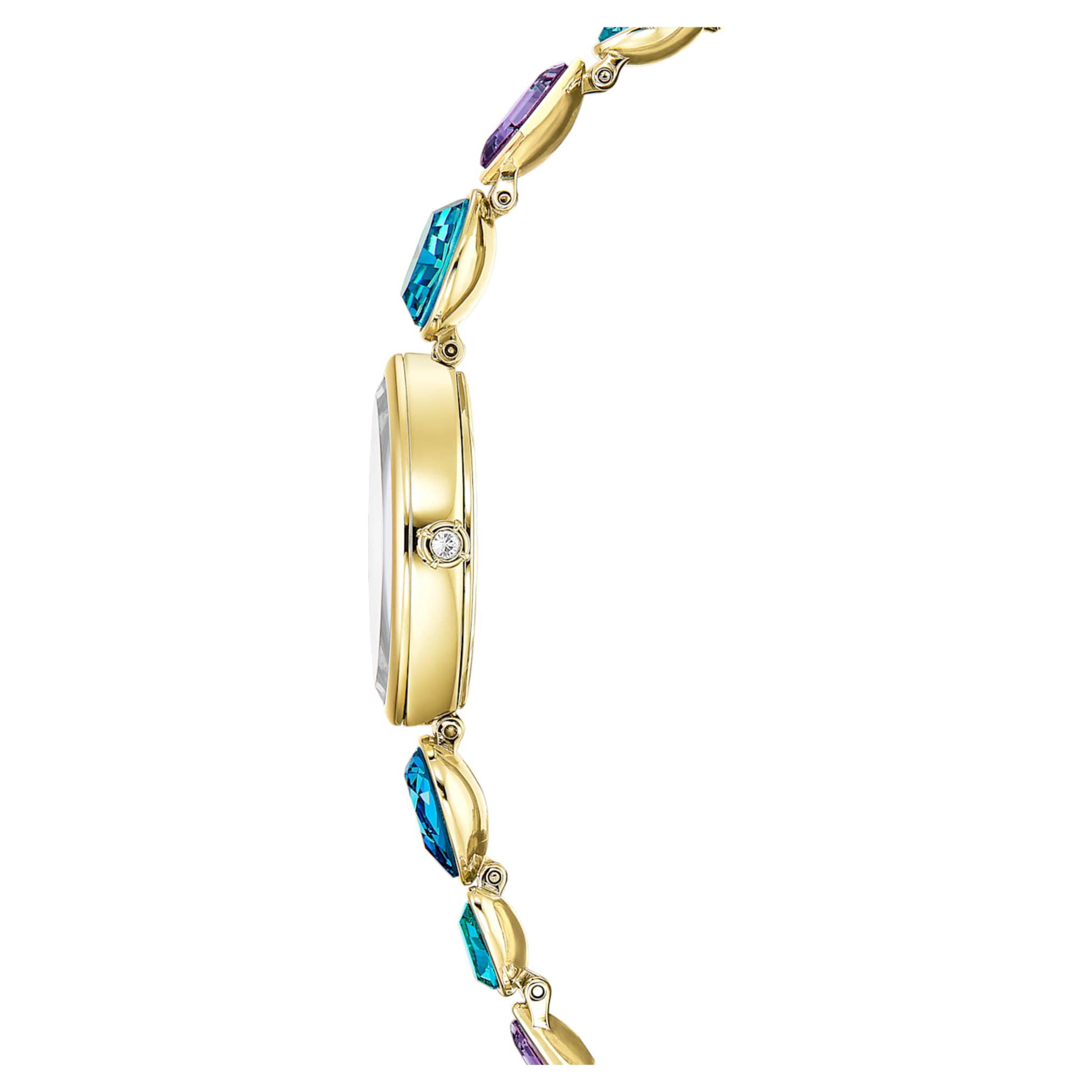 Swarovski Gema watch Crystal bracelet, Gold tone, Gold-tone finish