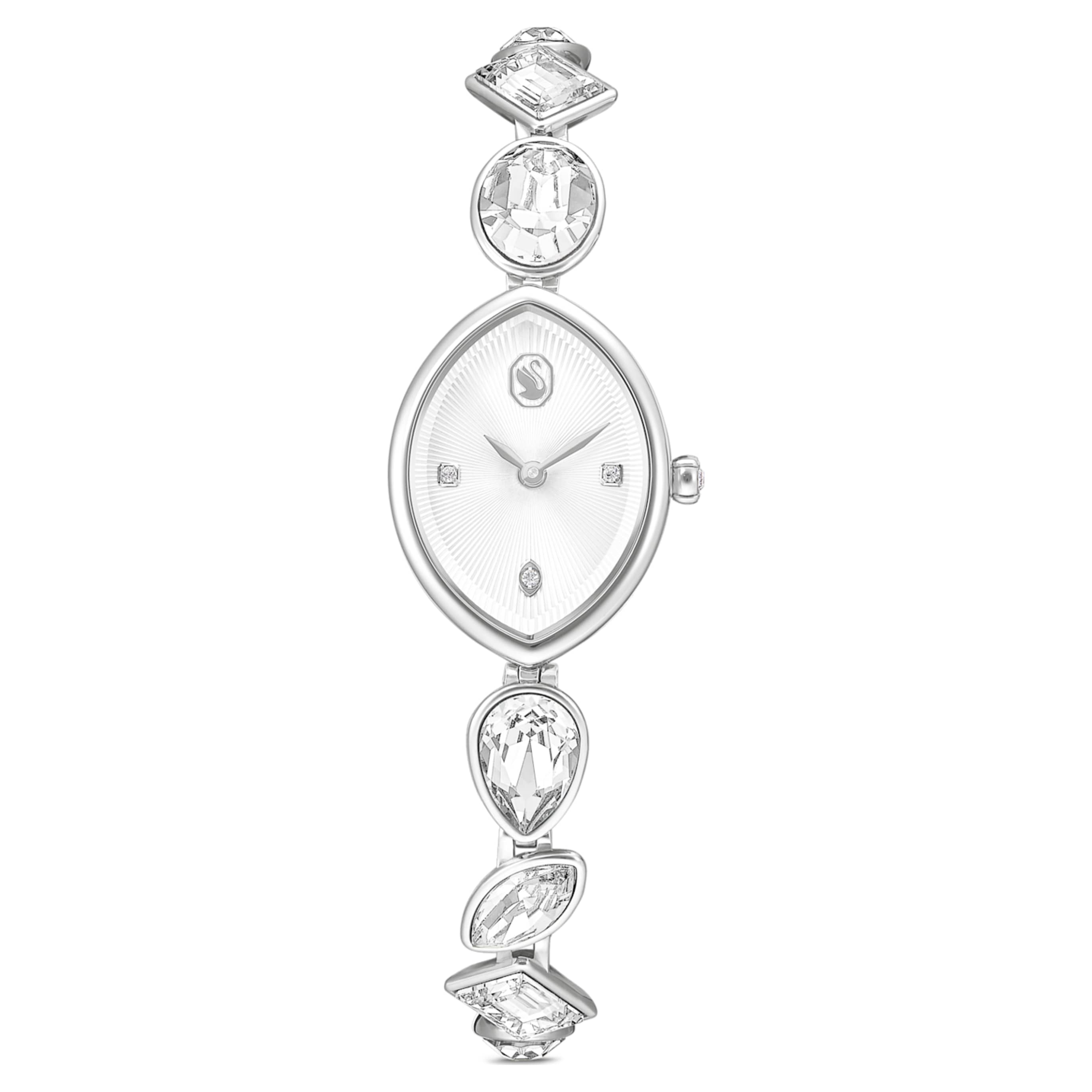 Swarovski Gema watch Crystal bracelet, Silver tone, Stainless steel
