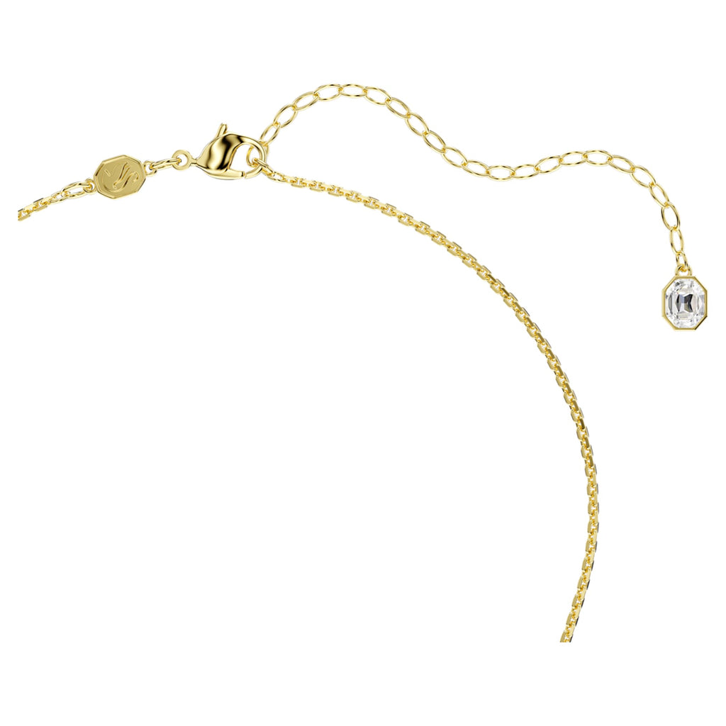 Swarovski Gema Y necklace Mixed cuts, Multicolored, 18K gold finish