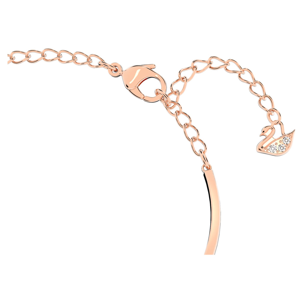 Swarovski Hyperbola bangle Infinity and heart, White, Mixed metal finish