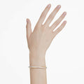 Swarovski Hyperbola bangle Round cut, White, Mixed metal finish