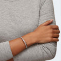 Swarovski Hyperbola bangle White, 18K rose gold finish