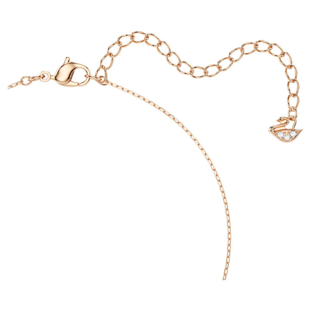 Swarovski Hyperbola necklace Infinity and heart, White, Mixed metal finish